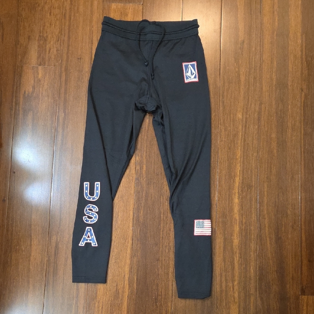 VOLCOM USA BOTTOM BASE LAYER LEGGINGS USST MEDIUM